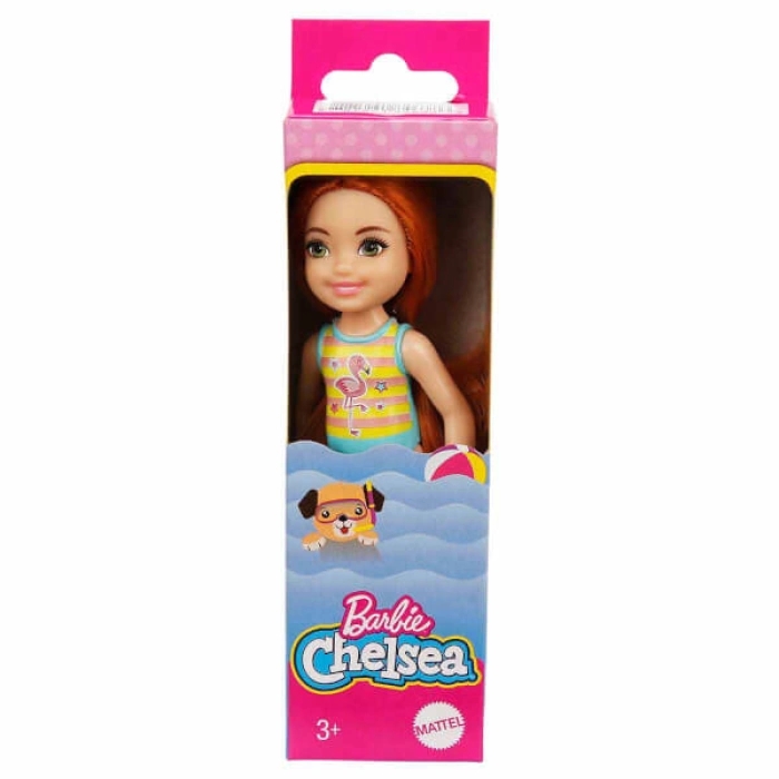 Barbie Chelsea Tatilde Bebekleri GLN73 - Kızıl - Flamingo Atletli