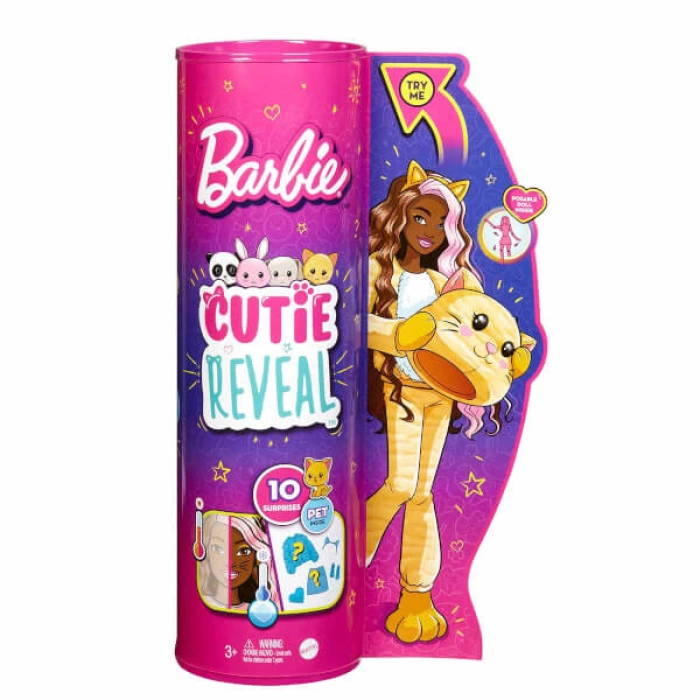 Barbie Cutie Reveal Bebekler HHG18 - Kedi