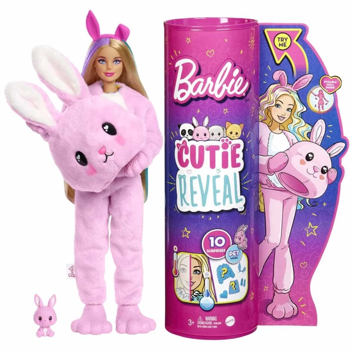 Barbie Cutie Reveal Bebekler HHG18 - Tavşan