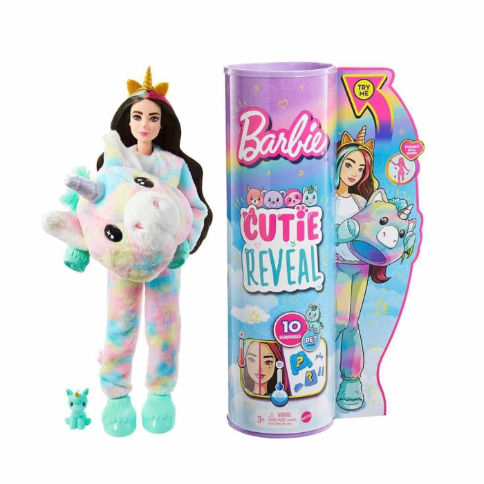 Barbie Cutie Reveal S2 HJL56 - Gökkuşağı Unicorn