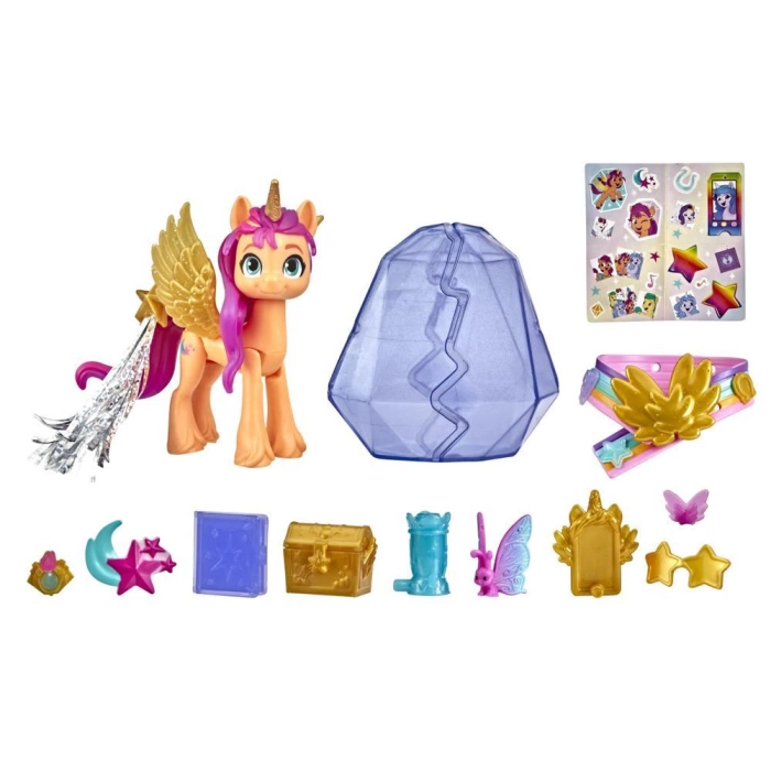My Little Pony: Yeni Bir Nesil Kristal Macera Alicorn Sunny Starscout Pony Figür - F3803