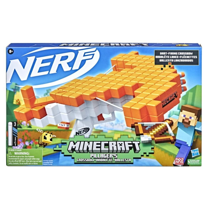 Nerf Minecraft Pillager Yaylı Dart Tabancası - F4415