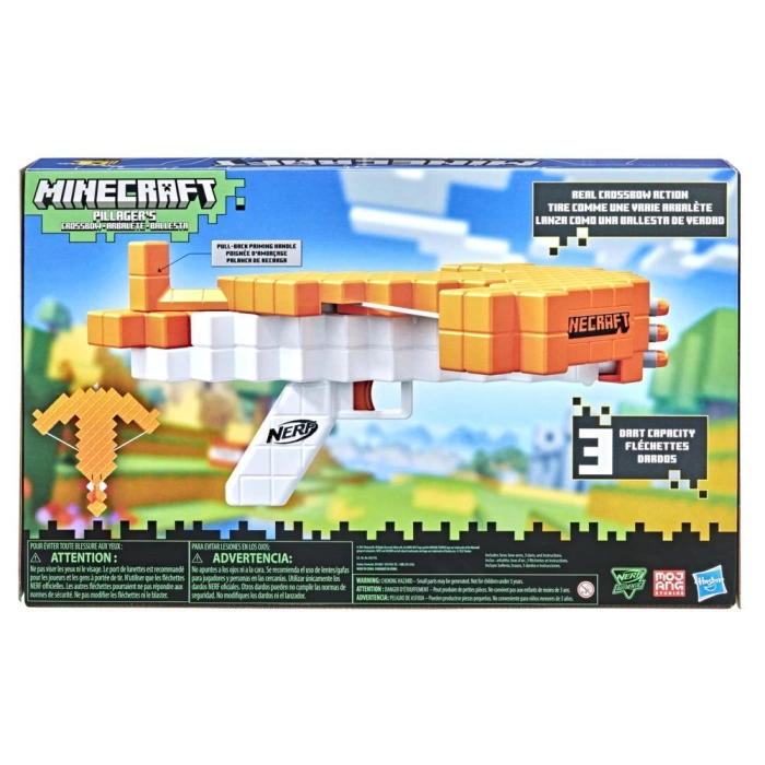 Nerf Minecraft Pillager Yaylı Dart Tabancası - F4415
