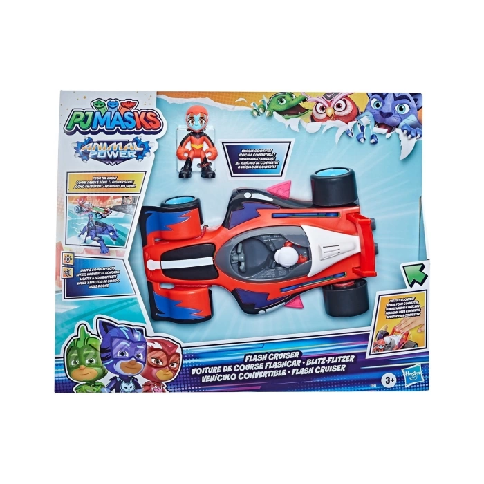 Pjmaskeliler-Animal Power Turbo Şimşek Araç F5206