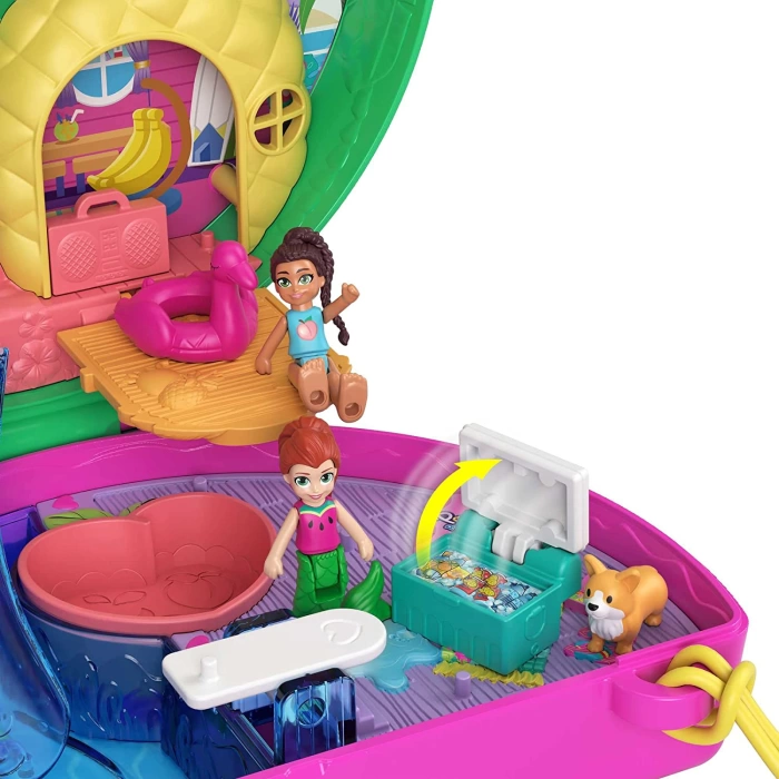 Polly Pocket ve Maceraları Micro Oyun Setleri Watermelon Pool Party-HCG19