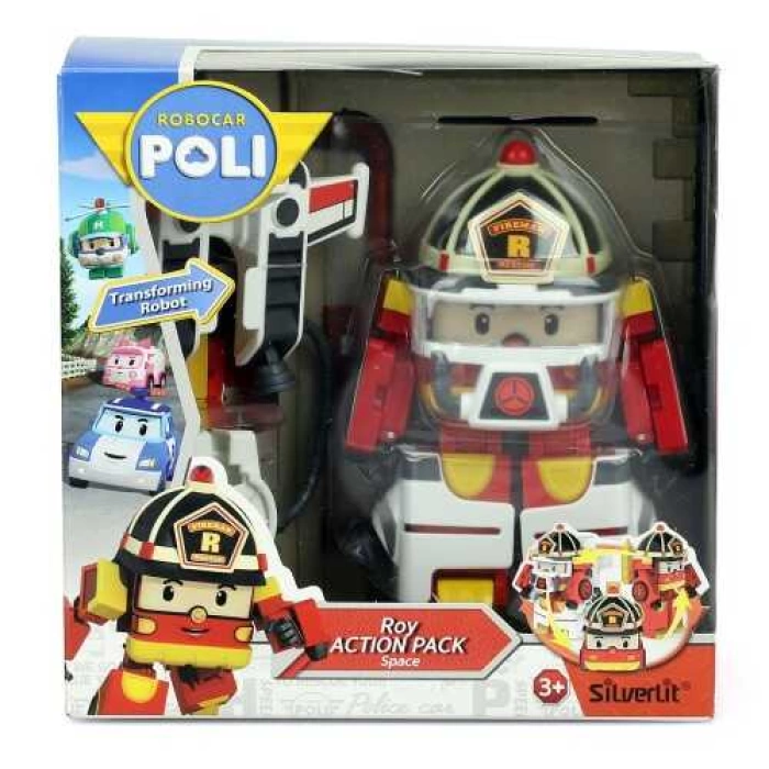 Robocar Poli Astronot Aksesuarlı Transformers Robot Roy