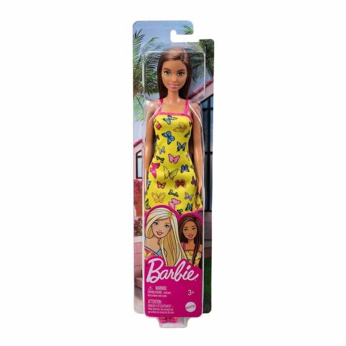 Şık Barbie - Sarı Kelebekli Elbise
