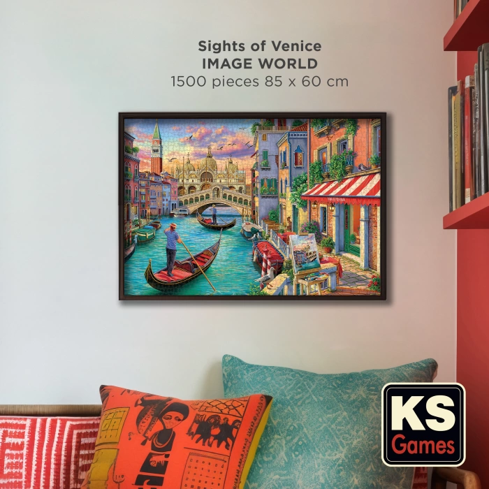 Ks Games Sights of Venice Puzzle - 1500 Parça