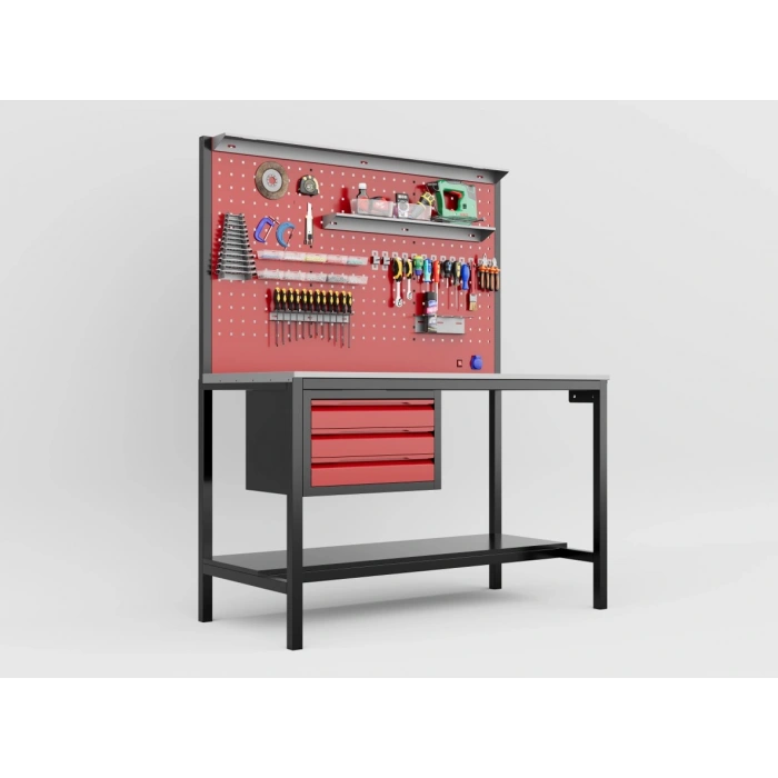 1,5 Metre 3 Çekmeceli Takım Tezgahı