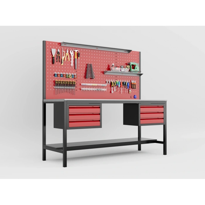 2 Metre 6 Çekmeceli Takım Tezgahı