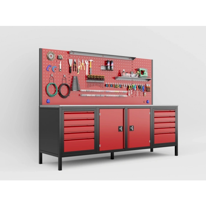 2.5 Metre 10 Çekmeceli Takım Tezgahı