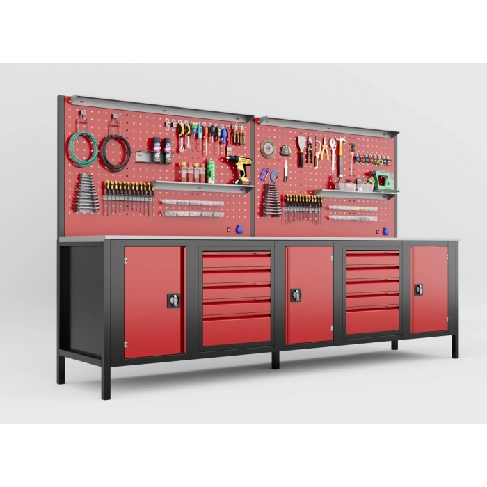 3 Metre 10 Çekmeceli Takım Tezgahı