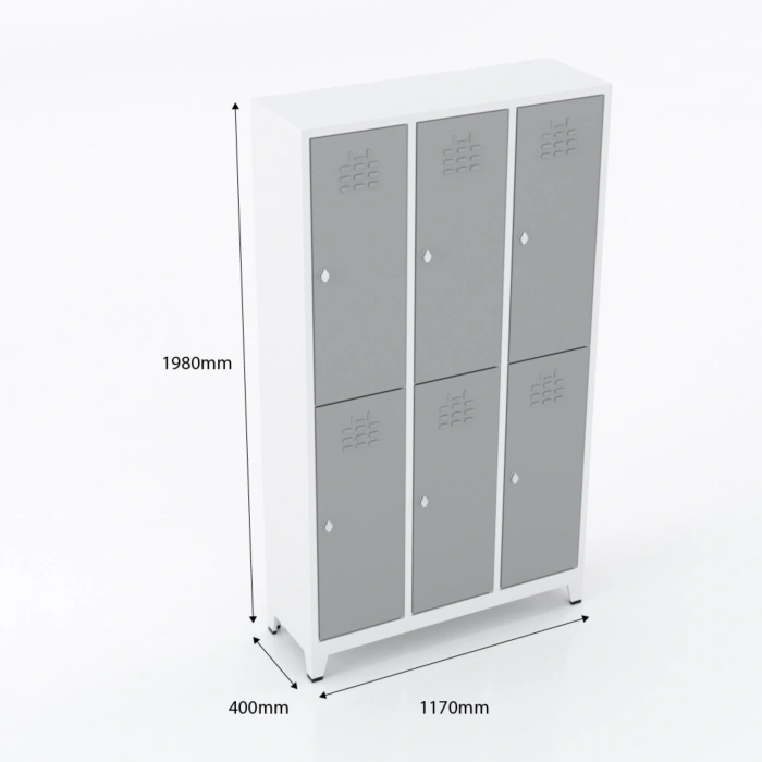 6Lı Standart Soyunma Dolabı