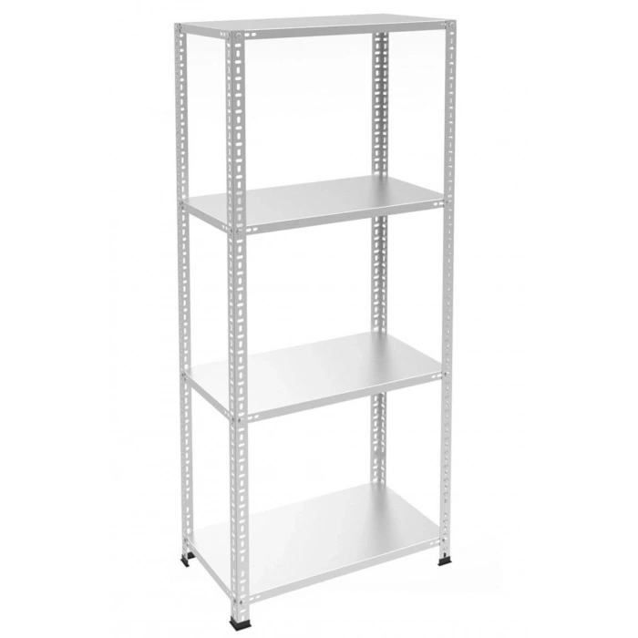 4 Katlı Galvaniz Çelik Raf