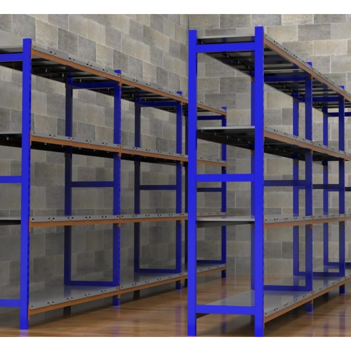4 Katlı Depo Rafı - 300-350 Kg Taşıma Kapasiteli Hafif Rack Raf