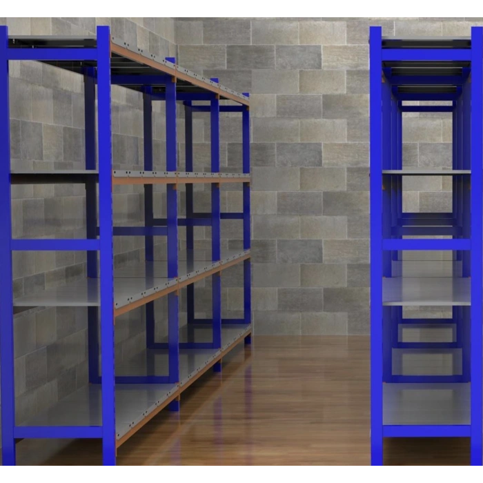 4 Katlı Depo Rafı - 300-350 Kg Taşıma Kapasiteli Hafif Rack Raf