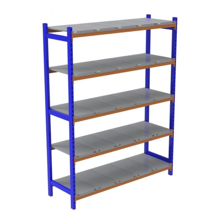 5 Katlı Depo Rafı - 300-350 Kg Taşıma Kapasiteli Hafif Rack Raf