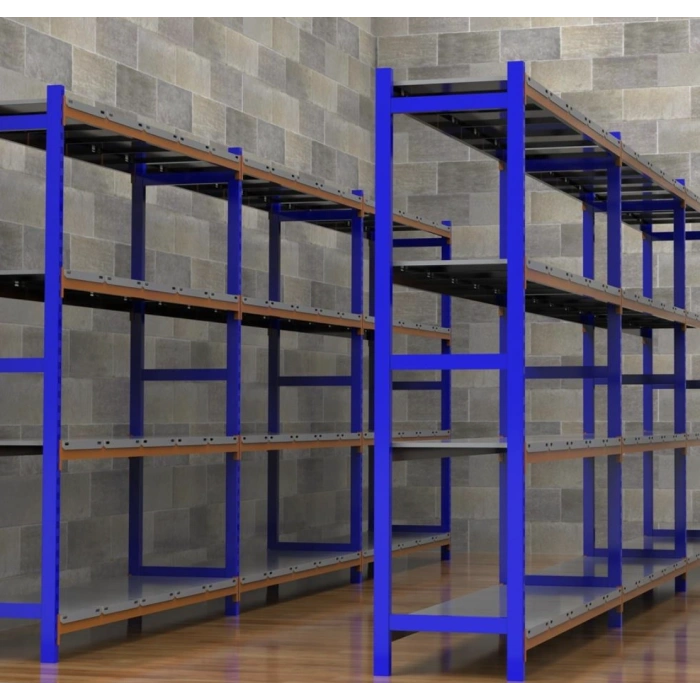 5 Katlı Depo Rafı - 300-350 Kg Taşıma Kapasiteli Hafif Rack Raf