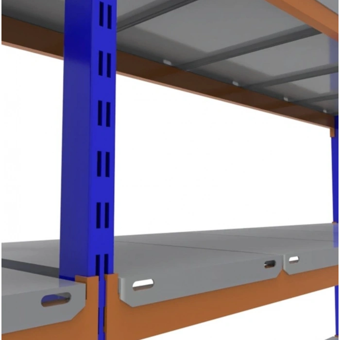 5 Katlı Depo Rafı - 300-350 Kg Taşıma Kapasiteli Hafif Rack Raf