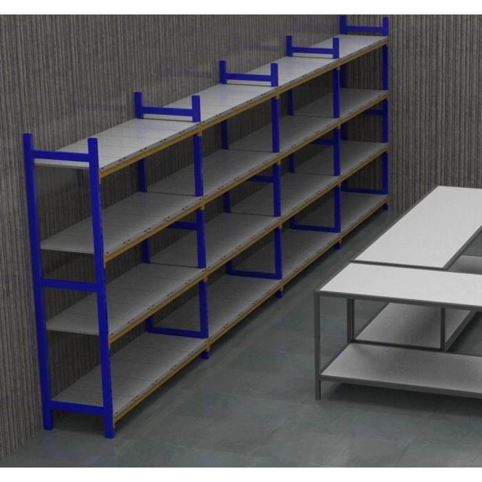 5 Katlı Depo Rafı - 300-350 Kg Taşıma Kapasiteli Hafif Rack Raf