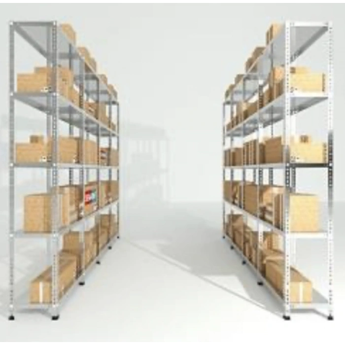 7 Katlı Galvaniz Çelik Raf - Depo, Arşiv, Kiler, Dosya, Market Rafı