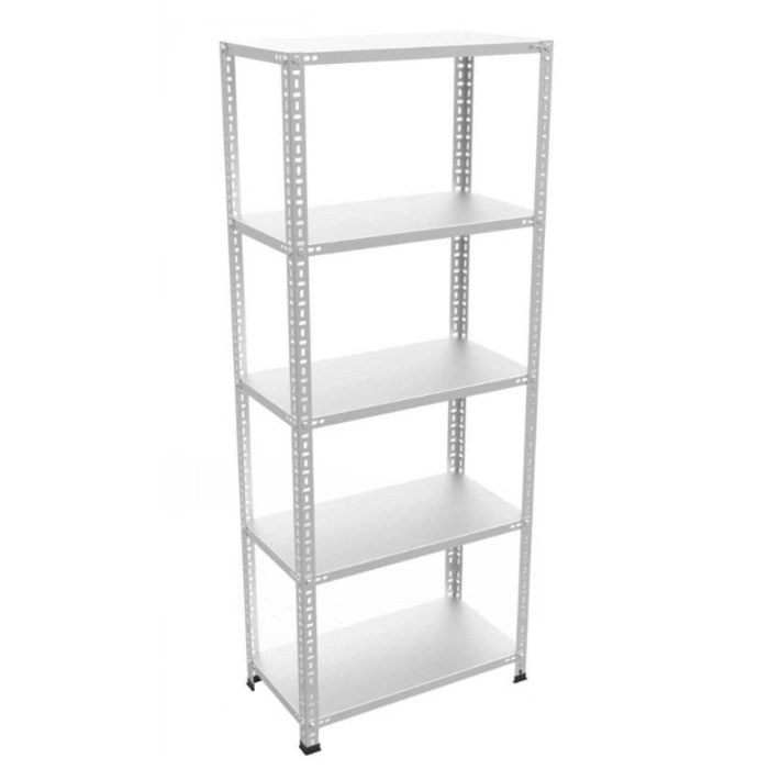 5 Katlı Galvaniz Çelik Raf - Depo, Arşiv, Kiler, Dosya, Market Rafı 59x93 cm - 200 cm - 1.00 mm