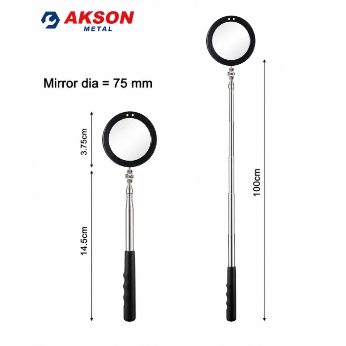 75 MM Ledli Teleskopik Ayna