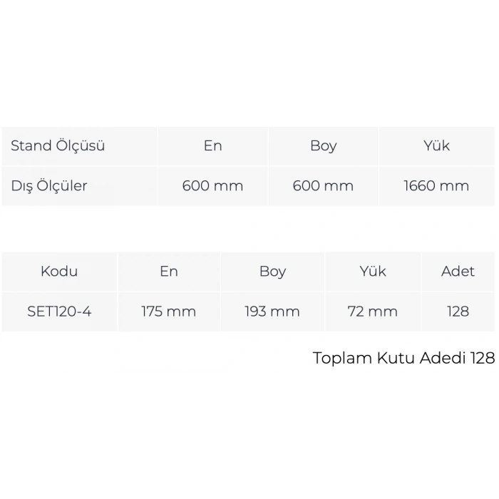 Çekmeceli Döner Metal Dolap MT 120-4