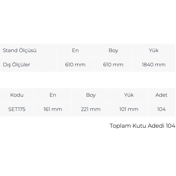 Çekmeceli Döner Metal Dolap MT 175-104