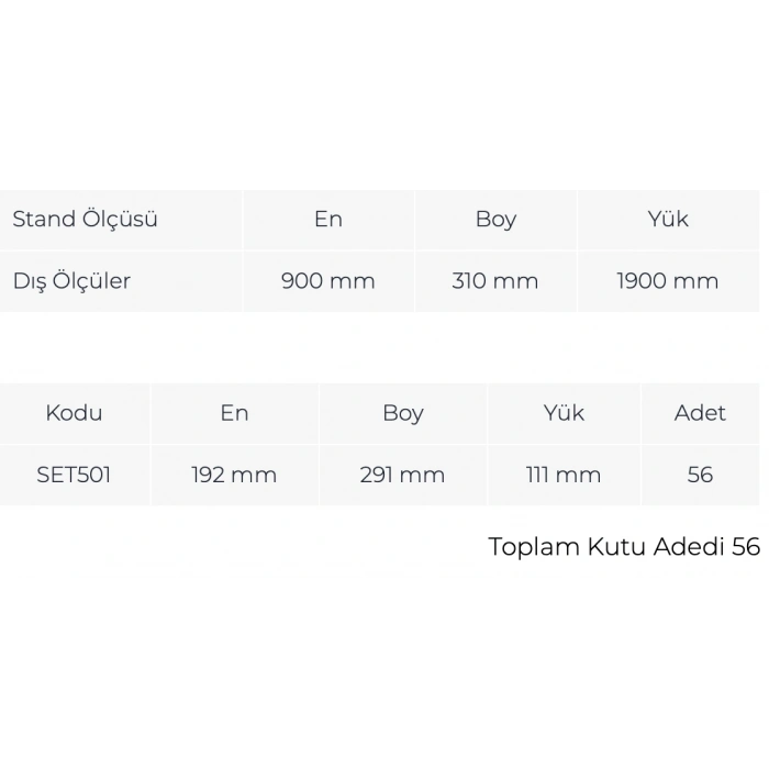 Çekmeceli Tek Yönlü Dolap TMD 501