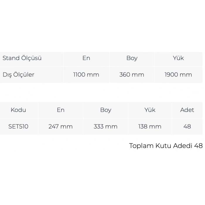 Çekmeceli Tek Yönlü Dolap TMD 510