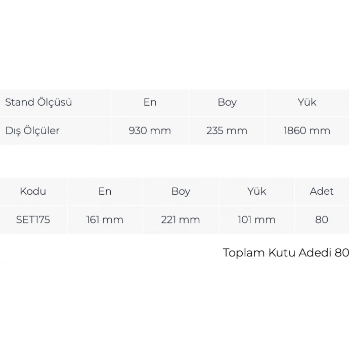 Çekmeceli Tek Yönlü Metal Dolap TMD 175