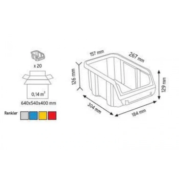 Plastik Avadanlık Kutu A-250