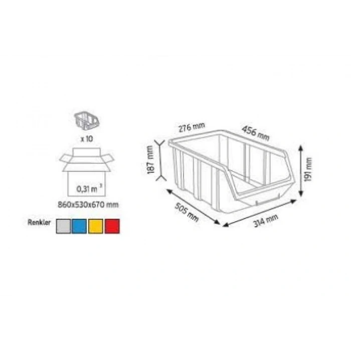 Plastik Avadanlık Kutu A-400