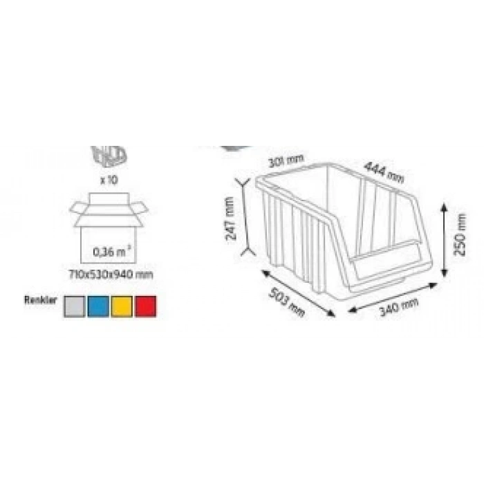 Plastik Avadanlık Kutu PA-550