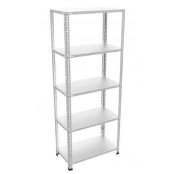 5 Katlı Galvaniz Çelik Raf - Depo, Arşiv, Kiler, Dosya, Market Rafı 59x93 cm - 200 cm - 1.00 mm
