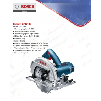BOSCH GKS 190 DAİRE TESTERE