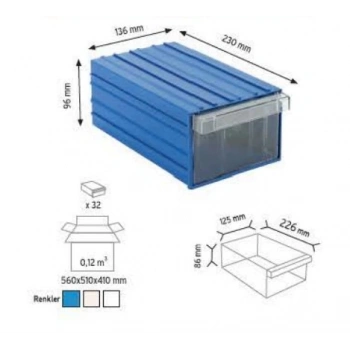 Plastik Çekmeceli Kutu 140