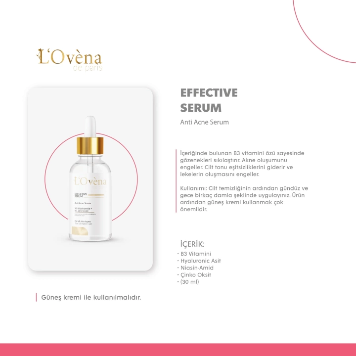 LOVENA DE PARİS - EFFECTIVE SERUM 30 ML