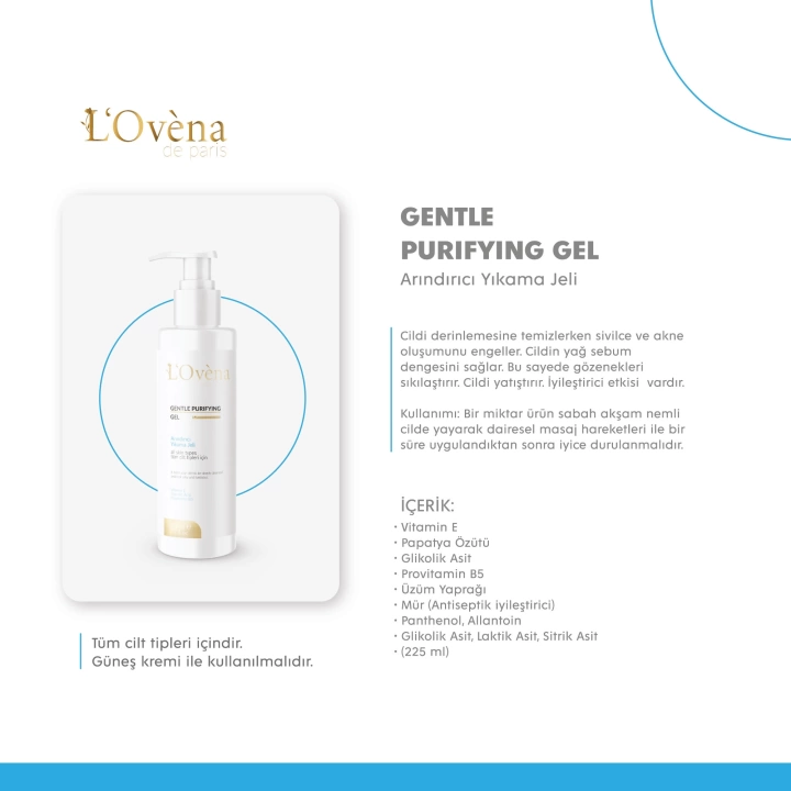 LOVENA DE PARİS - GENTLE PRUFYING CLEANSING GEL 225 ML - TÜM CİLTLER