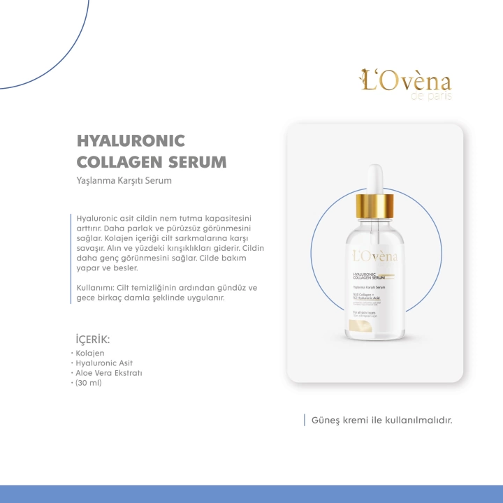 LOVENA DE PARİS - HYALURONIC & COLLAGEN SERUM 30 ML