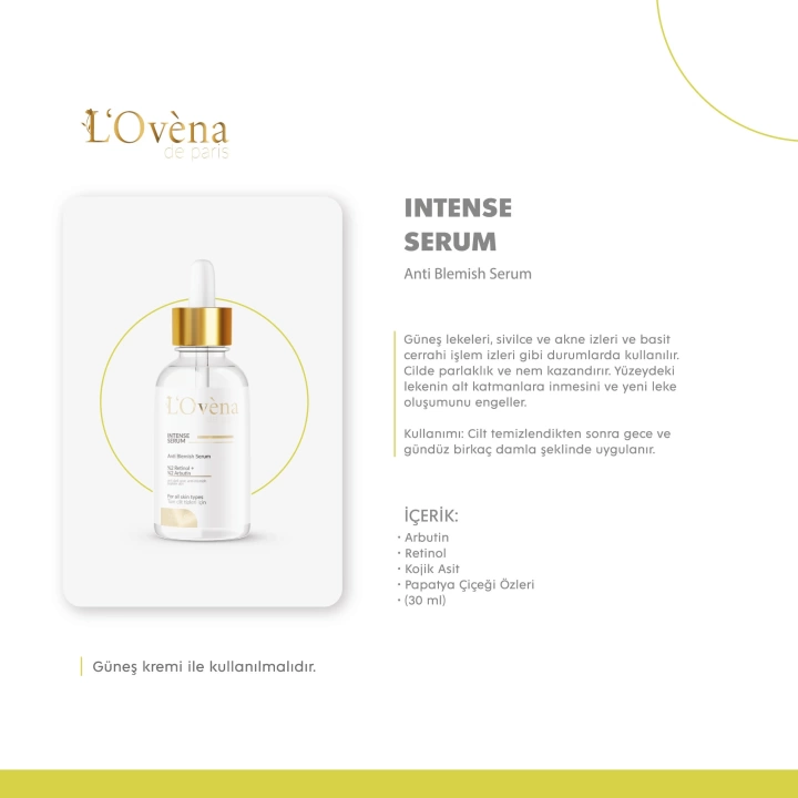 LOVENA DE PARİS - INTENSE SERUM 30 ML