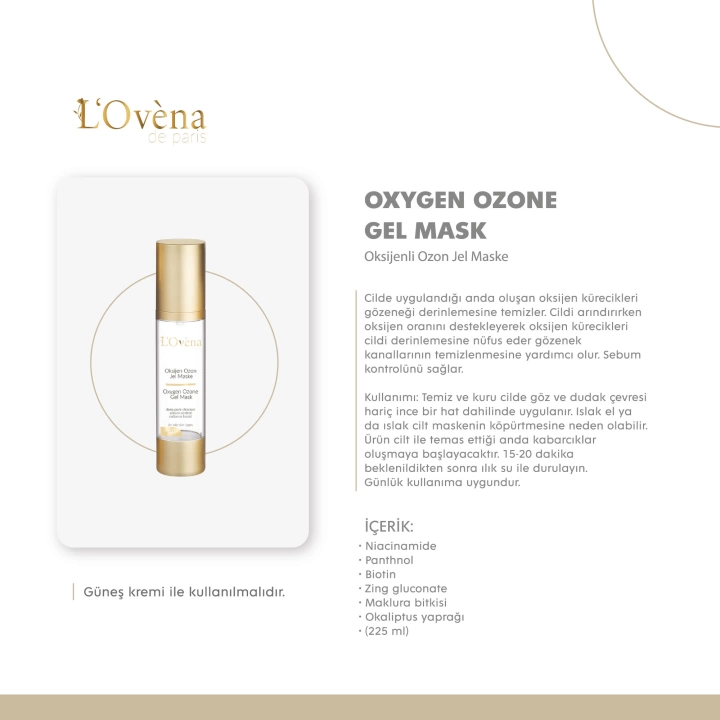 LOVENA DE PARİS - OXYGEN OZONE GEL MASK - 50 ML