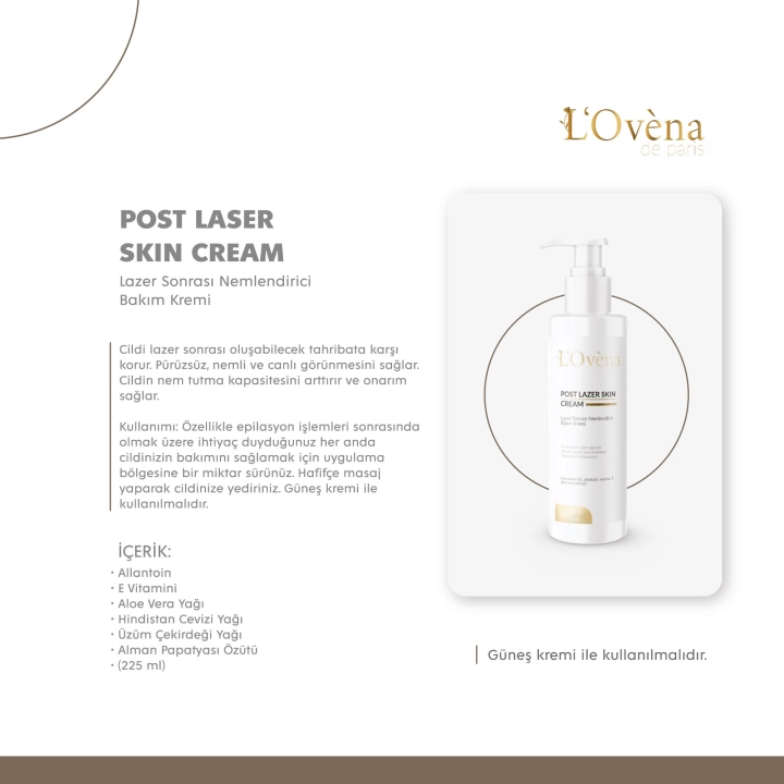 LOVENA DE PARİS - POST LASER SKIN CREAM - 225 ML