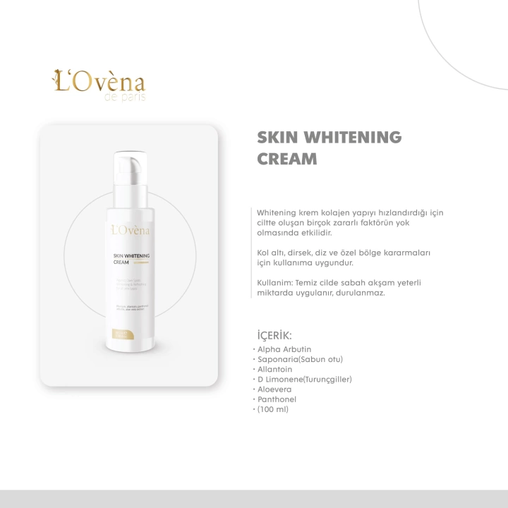 LOVENA DE PARİS - SKIN WHITENING CREAM -100 ML