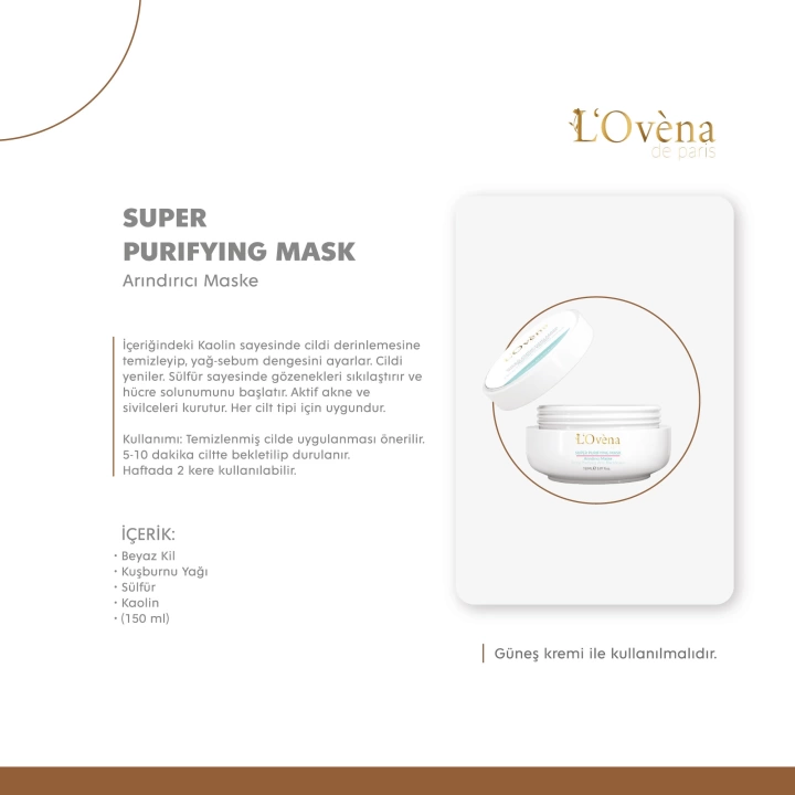 LOVENA DE PARİS - SUPER PURIFYING MASK 150 ML