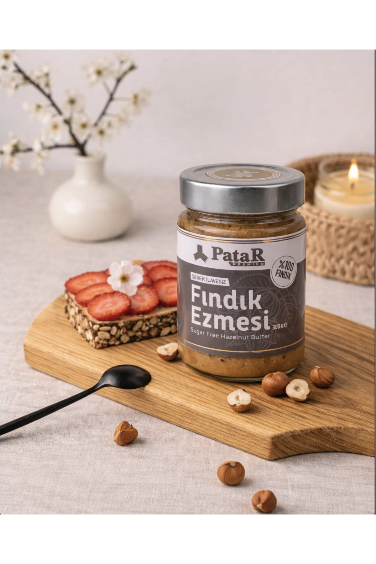Patar Şekersiz Fındık Ezmesi 300 Gr
