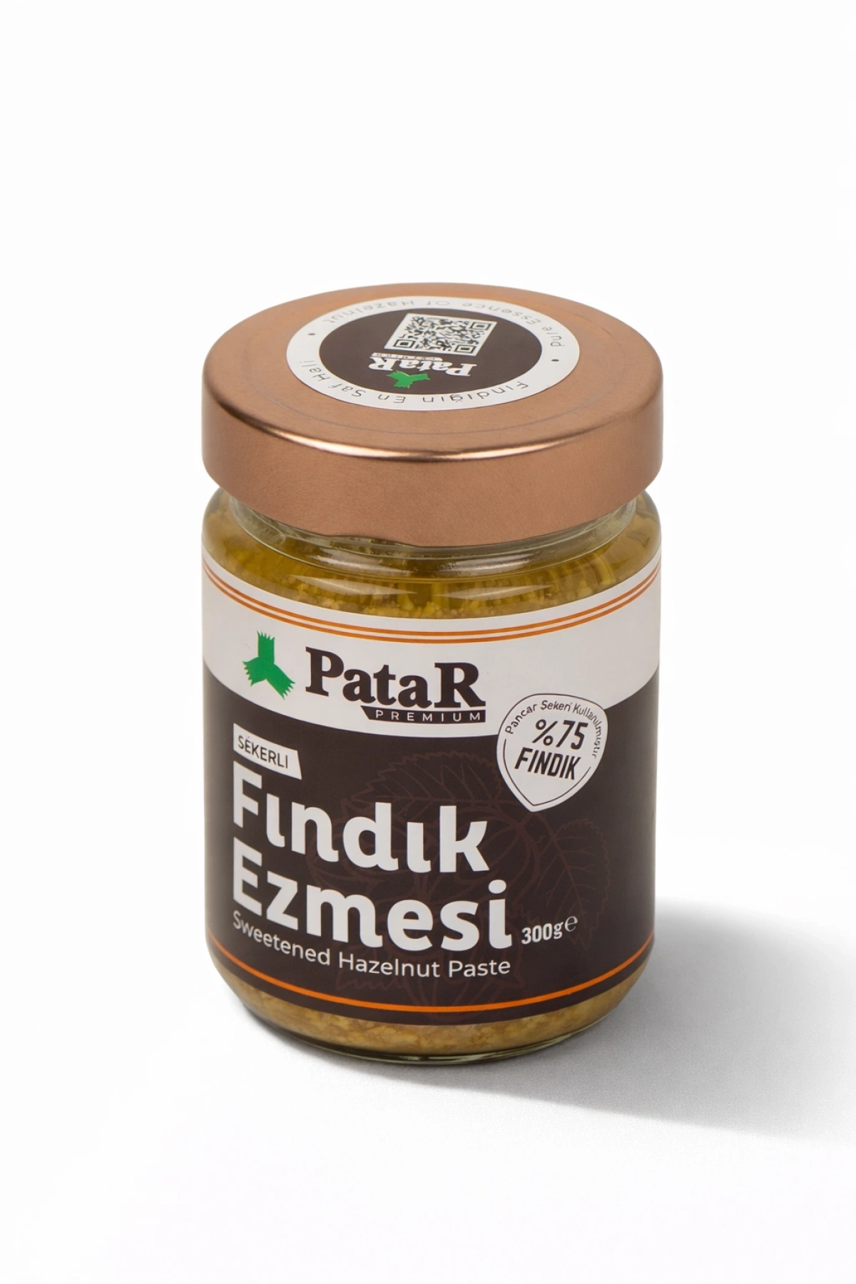 Patar Çifte Kavrulmuş Fındık Ezmesi 300 Gr x 10 Adet