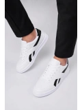 Jetta Erkek Casual Sneaker Kauçuk Taban - Beyaz- Siyah