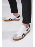 Jetta Erkek Casual Sneaker Kauçuk Taban - Beyaz-Siyah-Taba